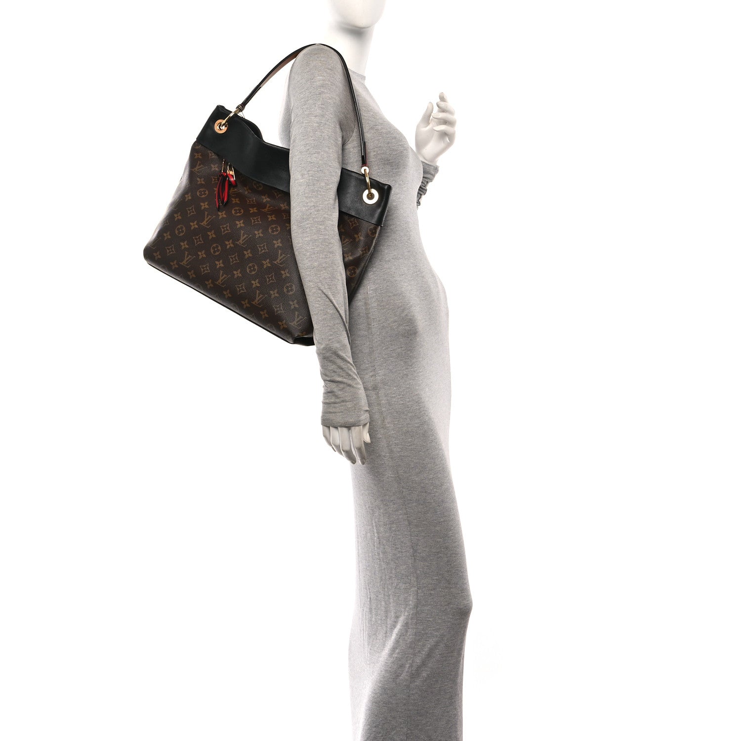 Louis Vuitton Monogram Tuileries Hobo Black 2 of 9