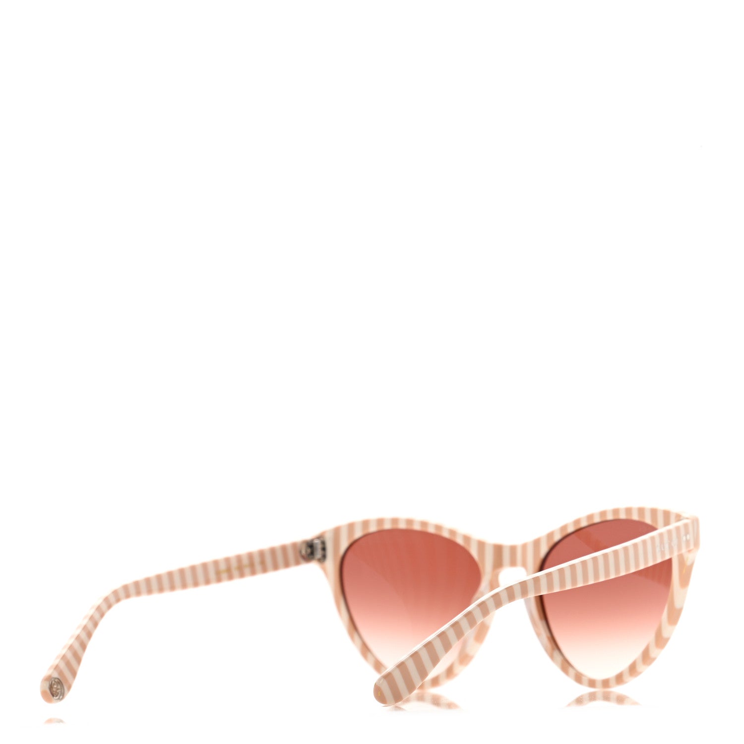 Gucci Cat Eye GG0569S Sunglasses White Pink 4 of 9