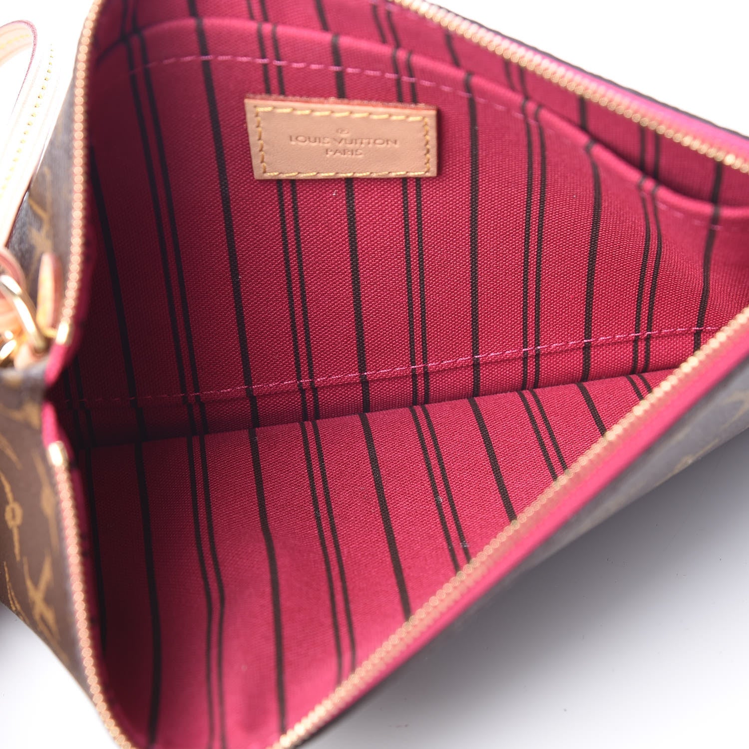 Louis Vuitton Monogram Neverfull MM GM Pochette Pivoine 5 of 9