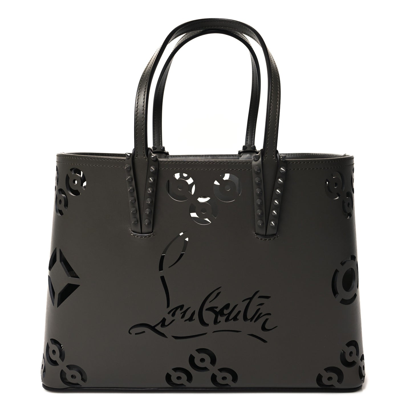 Calfskin Loubinthesky Perforated Small Cabata Tote Rocket