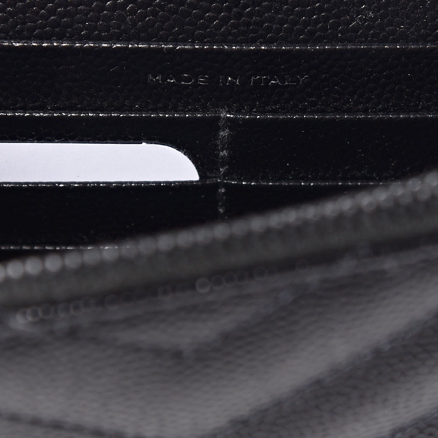 Saint Laurent Grain De Poudre Matelasse Chevron Monogram Envelope Chain Wallet Black 7 of 11
