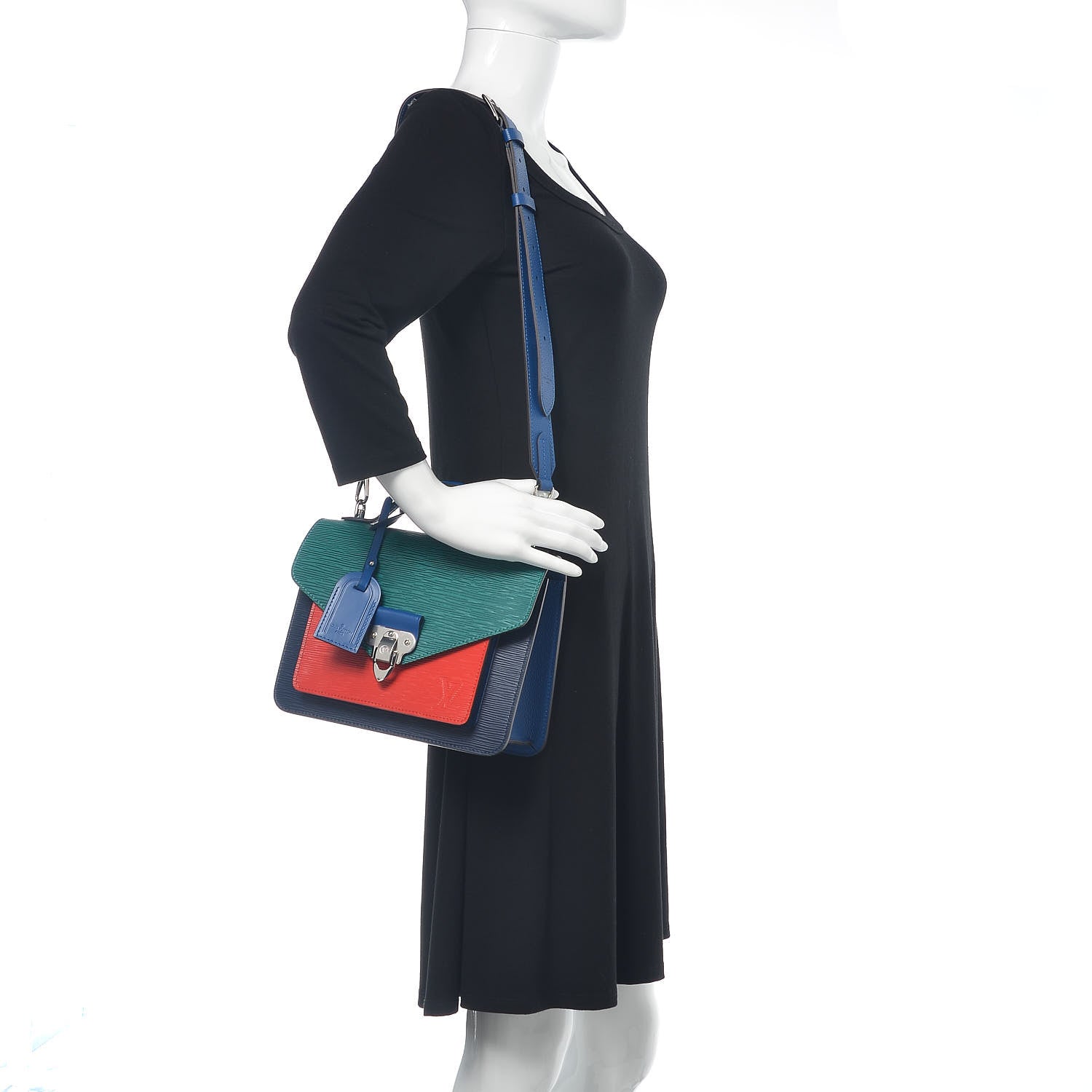 Louis Vuitton Epi Neo Monceau Emerald Green Indigo 2 of 10