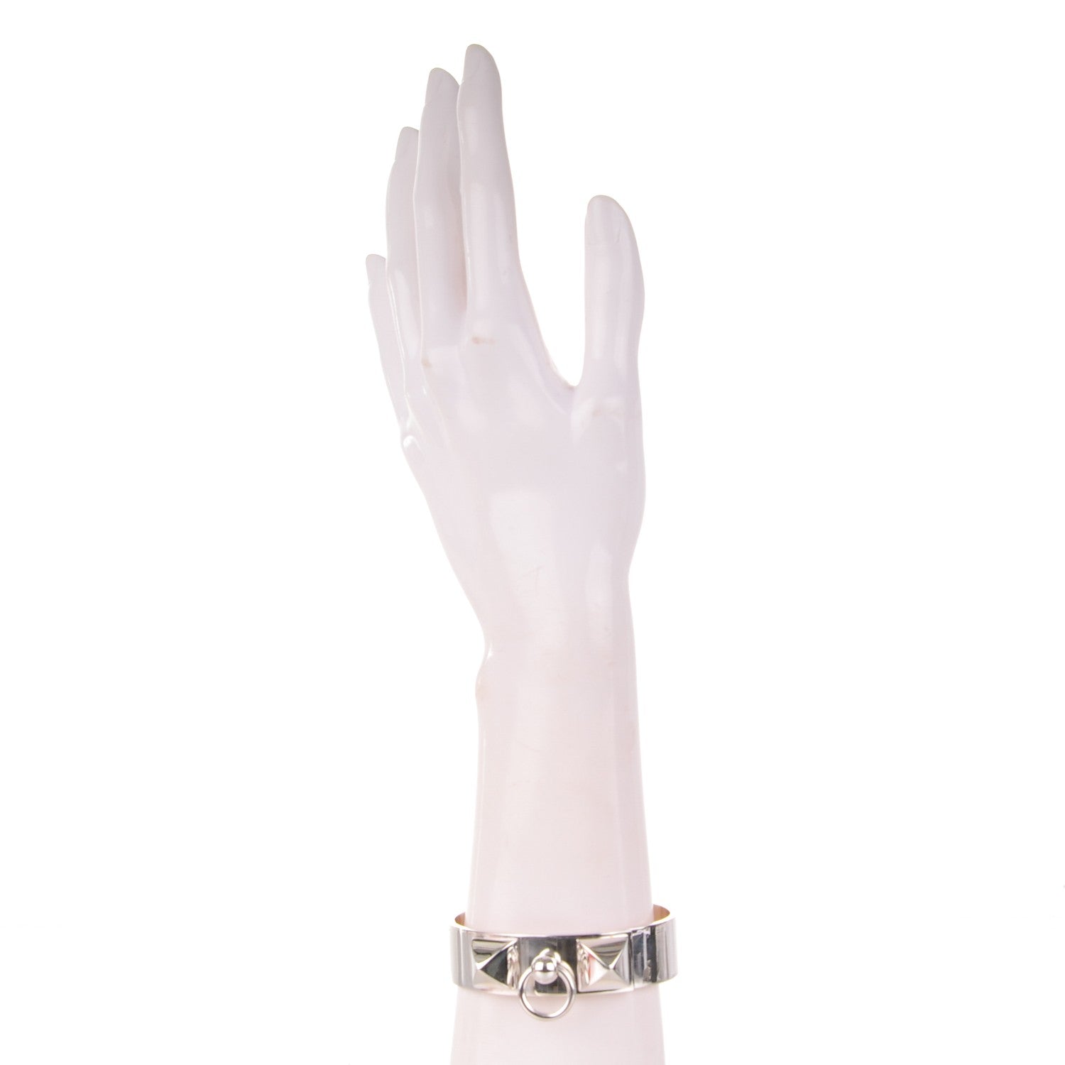 Hermes Sterling Silver MM Collier De Chien Bracelet SH 2 of 5