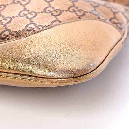 Gucci Metallic Guccissima Jackie O Bouvier Web Hobo 10 of 14