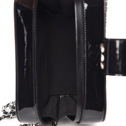 Chanel Glitter Patent Camera Case Silver 5 of 8