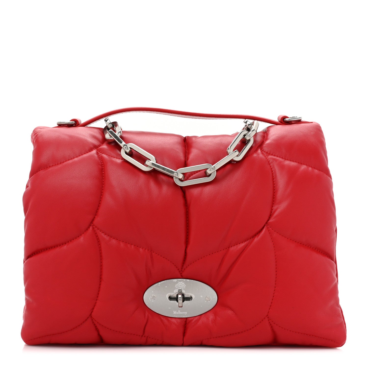 Mulberry Nappa Pillow Quilted Little Softie Bag Lancaster Red 1 of 8