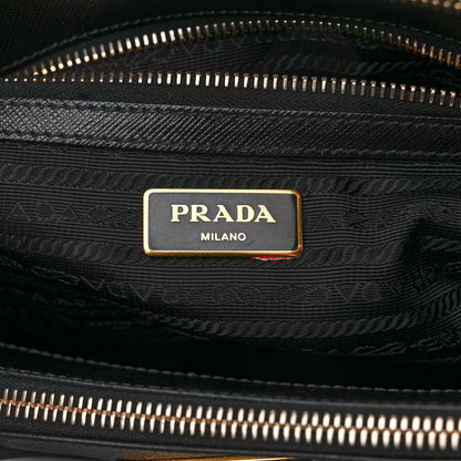 Prada Saffiano Medium Galleria Double Zip Tote Black 8 of 19