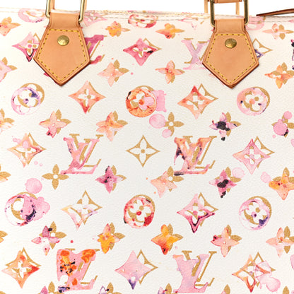 Louis Vuitton Watercolor Aquarelle Speedy 35 White 7 of 10