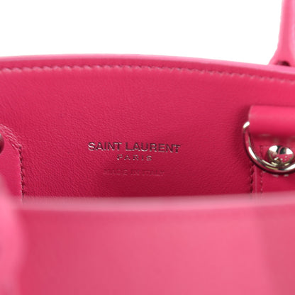Saint Laurent Grained Calfskin Nano Sac De Jour Fuchsia 7 of 7