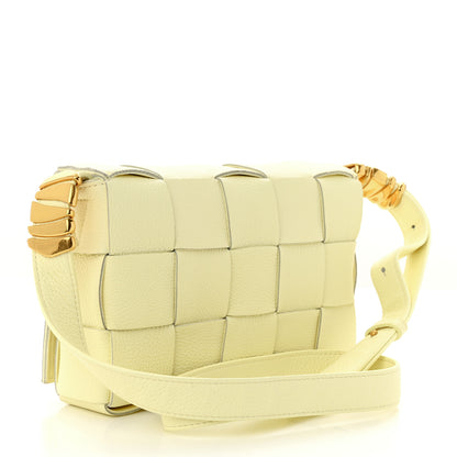 Bottega Veneta Grained Calfskin Maxi Intrecciato Cassette Crossbody Bag Ice Cream 3 of 10