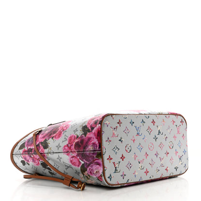 Louis Vuitton Metallic Monogram LV Garden Neverfull MM Silver 4 of 9