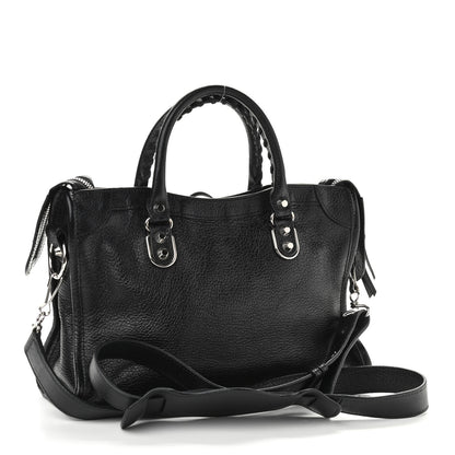 Balenciaga Chevre Silver Metallic Edge Hardware S City Black 3 of 11