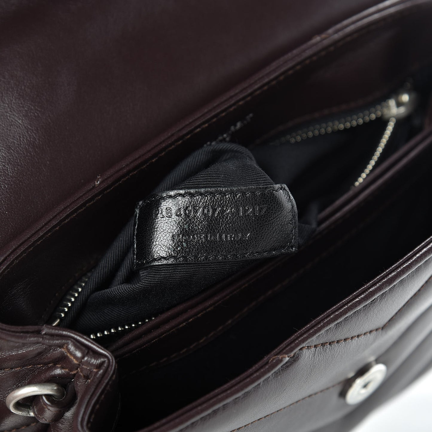 Calfskin Y Quilted Monogram Toy Loulou Crossbody Bag Black Tulipe