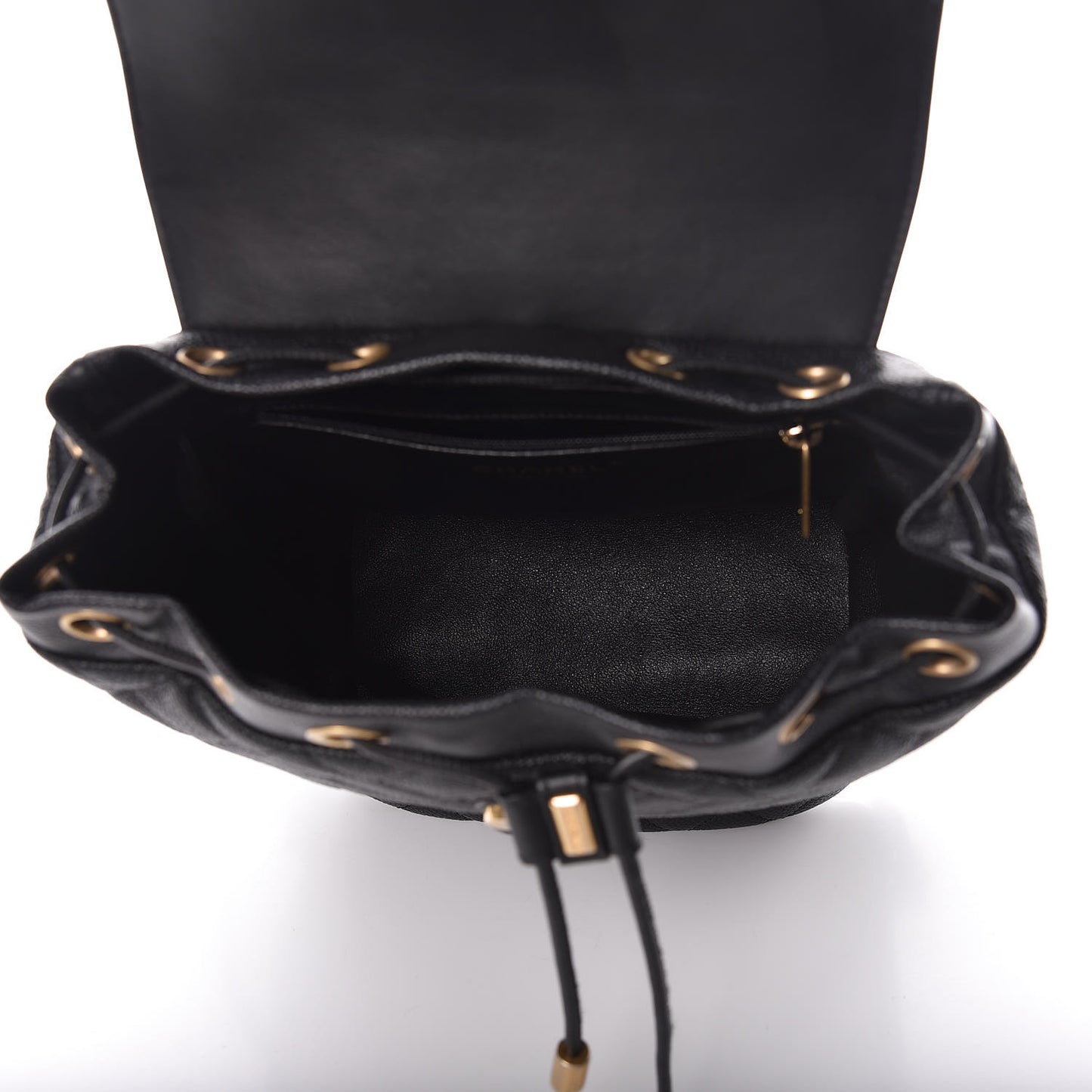 Caviar Quilted Filigree Backpack Black