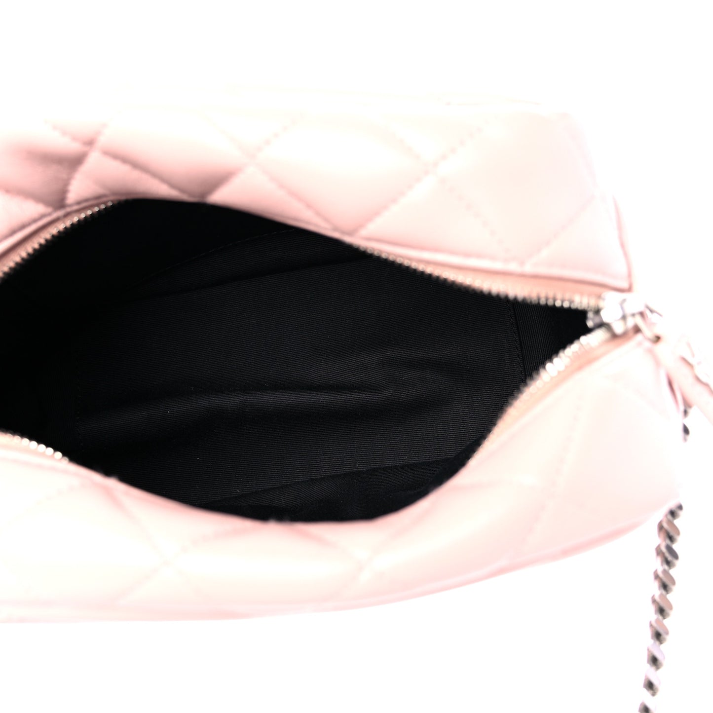 Calfskin Y Quilted Monogram Small Loulou Camera Pale Pink