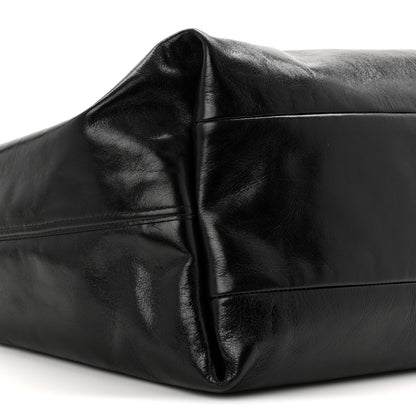Gucci Soft Glossy Calfskin Large Giglio Tote Black 9 of 10