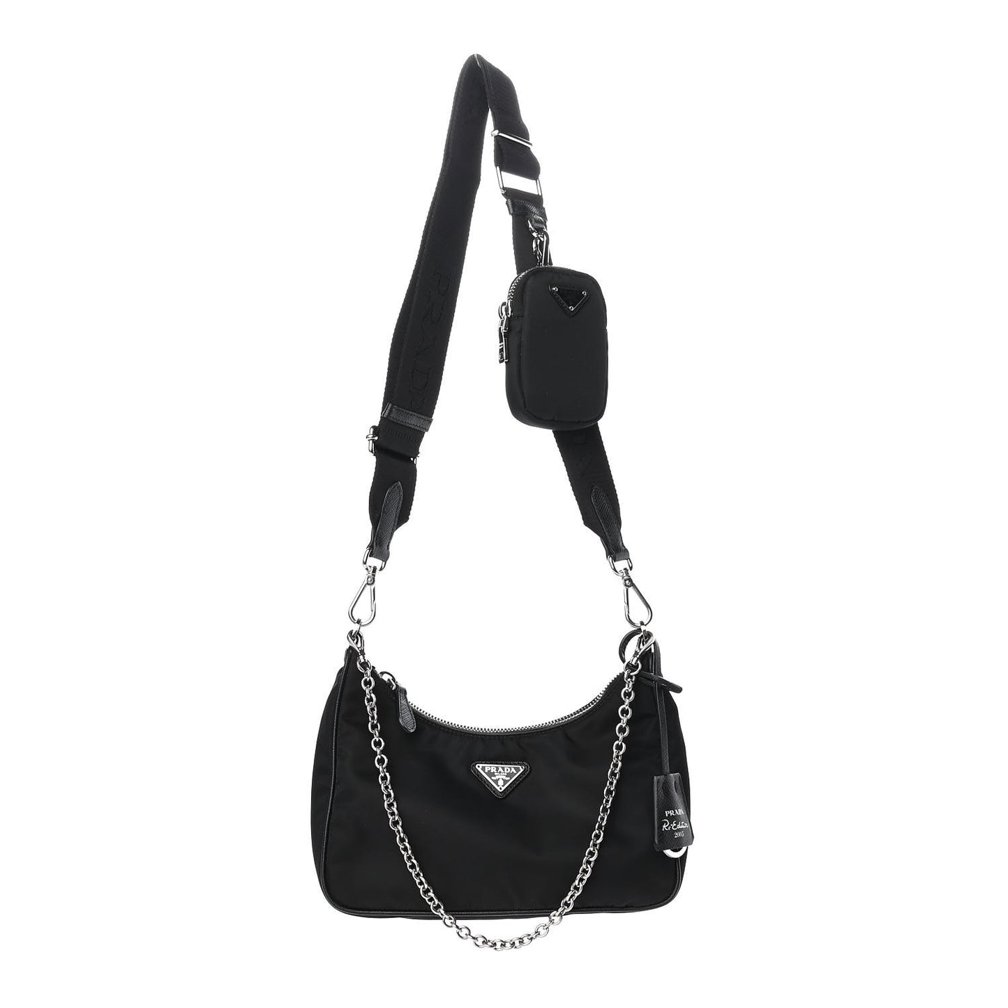Nylon Re-Edition 2005 Shoulder Bag Black