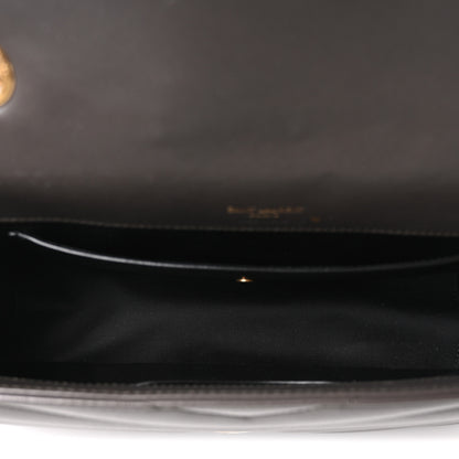 Saint Laurent Lambskin Matelasse Chevron Medium LouLou  Dark Strong Moss 6 of 11