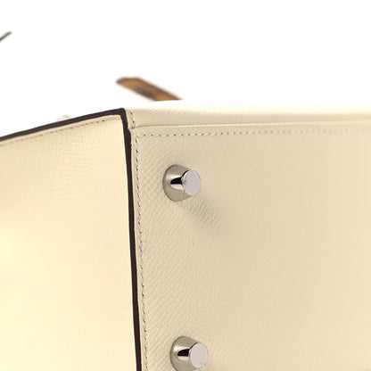 Hermes Epsom Tri-Color Kelly Sellier 25 Nata Chai Gris Meyer 9 of 38