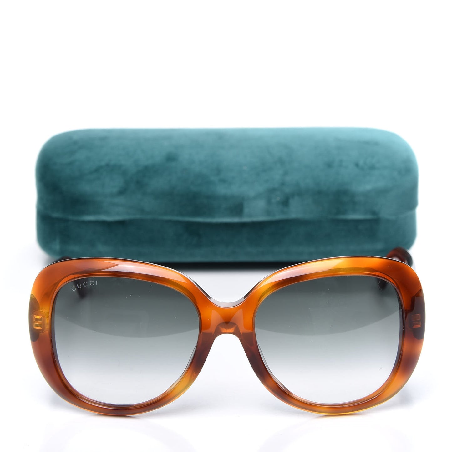 Round Sunglasses GG0140SA Avana Green
