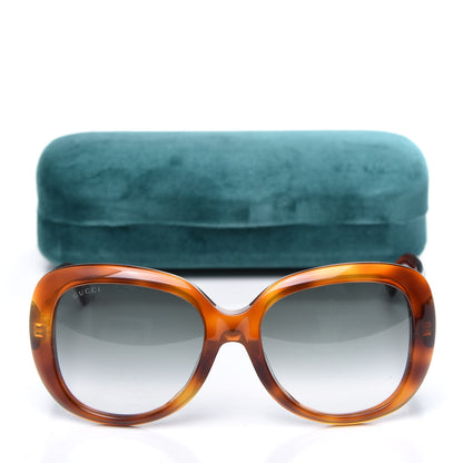 Gucci Round Sunglasses GG0140SA Avana Green 8 of 8