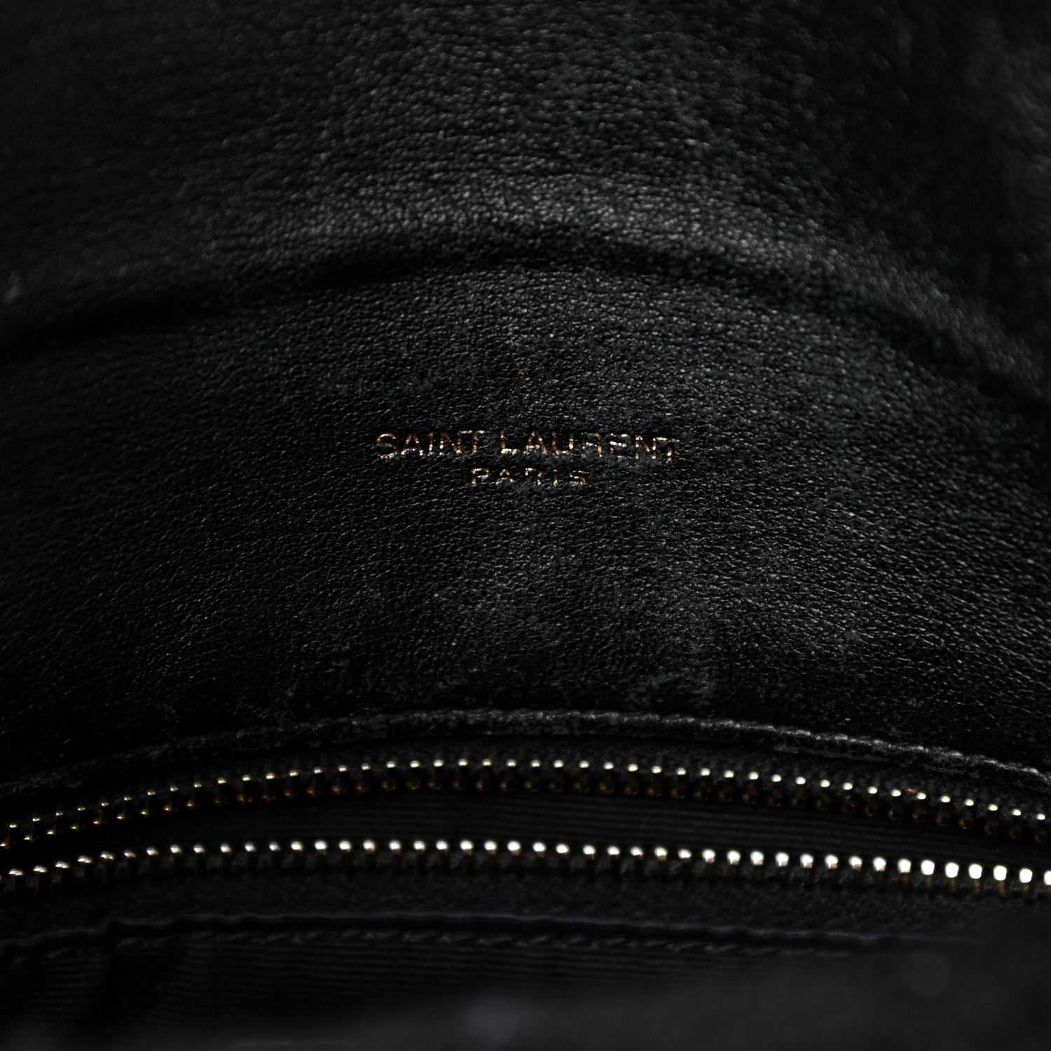 Saint Laurent Boucle Tweed Quilted Small Loulou Puffer Monogram Chain Satchel Black 7 of 12
