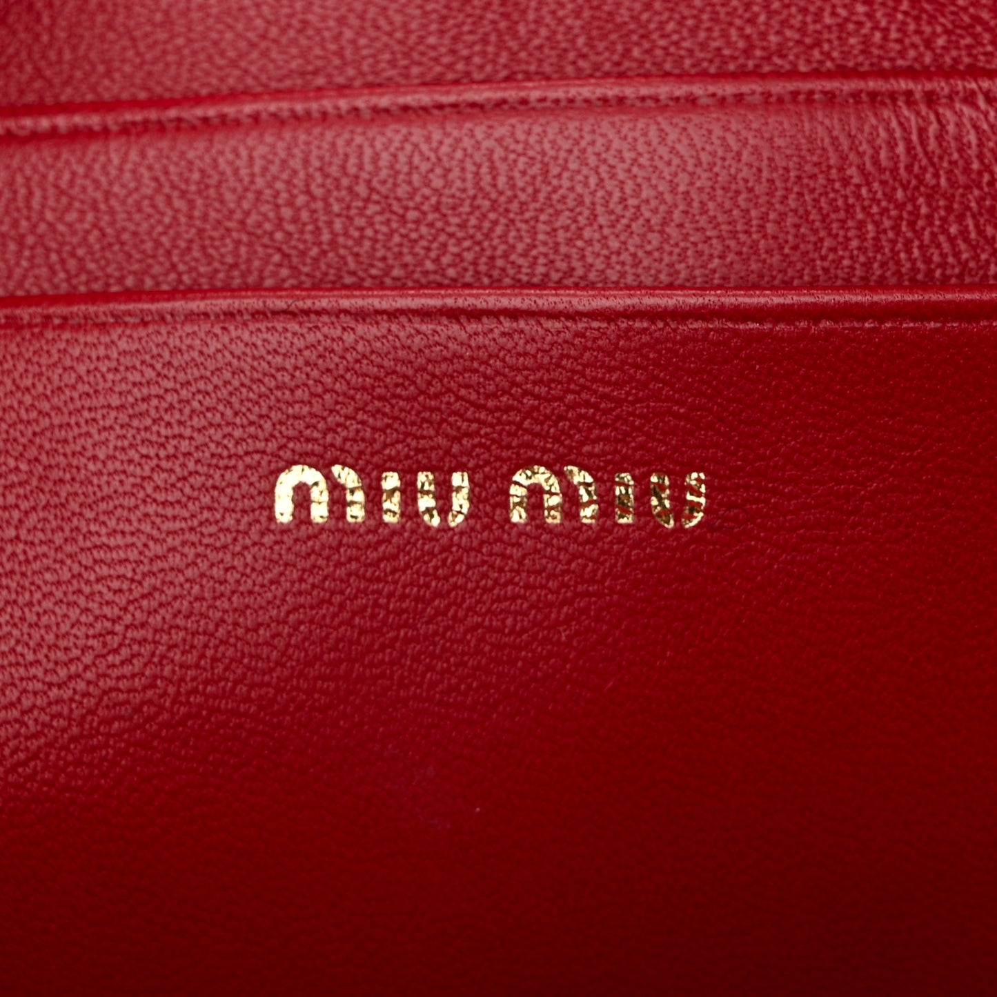 Nappa Matelasse Zip Shoulder Bag Fuoco