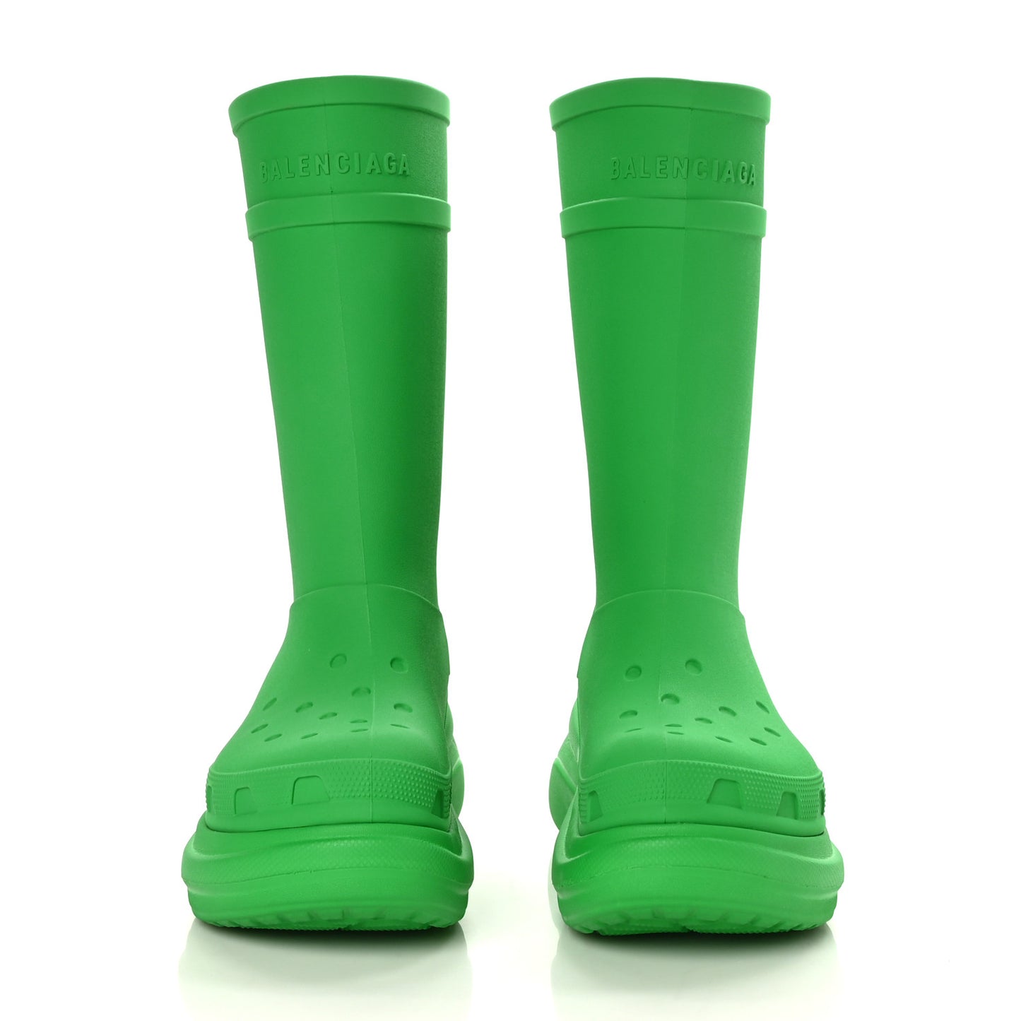 X CROCS Rubber Womens Rain Boots 41 Grass Green