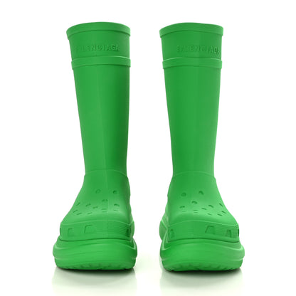 Balenciaga X CROCS Rubber Womens Rain Boots 41 Grass Green 2 of 7