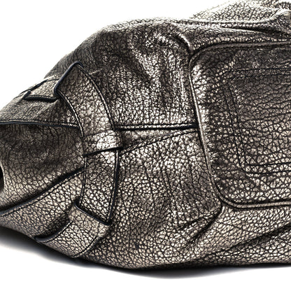 Celine Metallic Calfskin Bittersweet Hobo Pewter 8 of 9