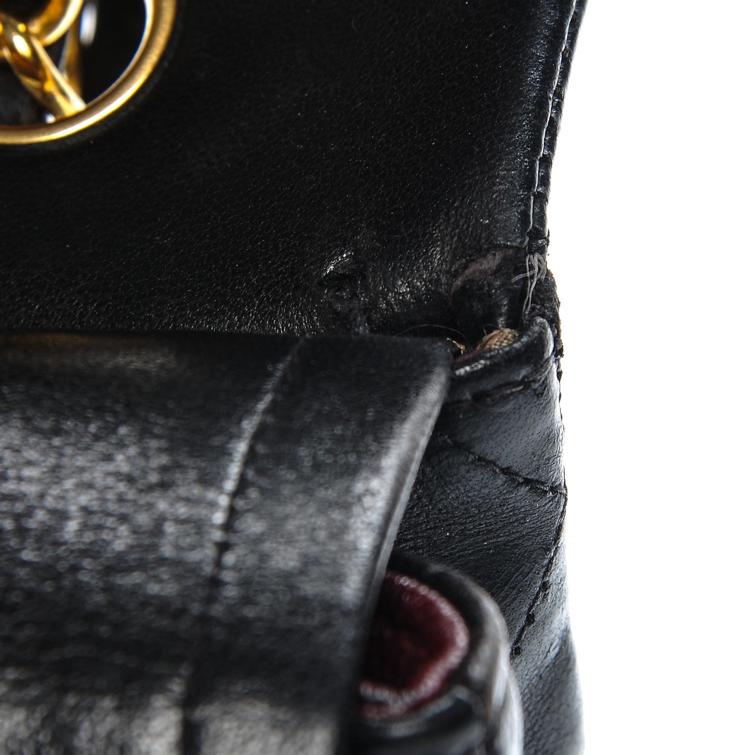 Chanel Lambskin Quilted Medium Double Flap Black 10 of 11