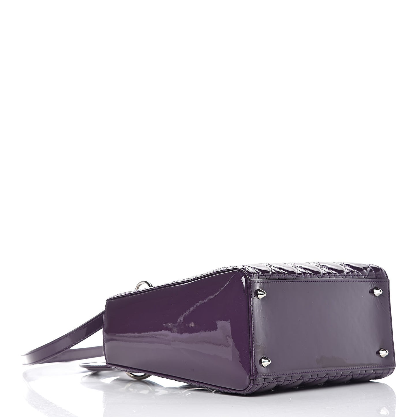 Patent Cannage Medium Lady Dior Purple