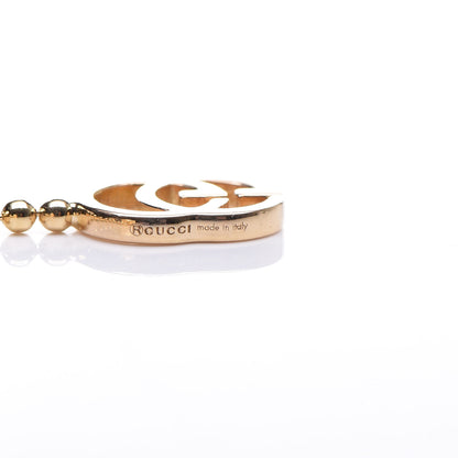 Gucci 18K Yellow Gold Running G Drop Earrings 4 of 5