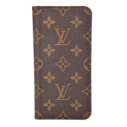 Louis Vuitton Monogram iPhone XS Max Folio Case Rose Pop 1 of 7