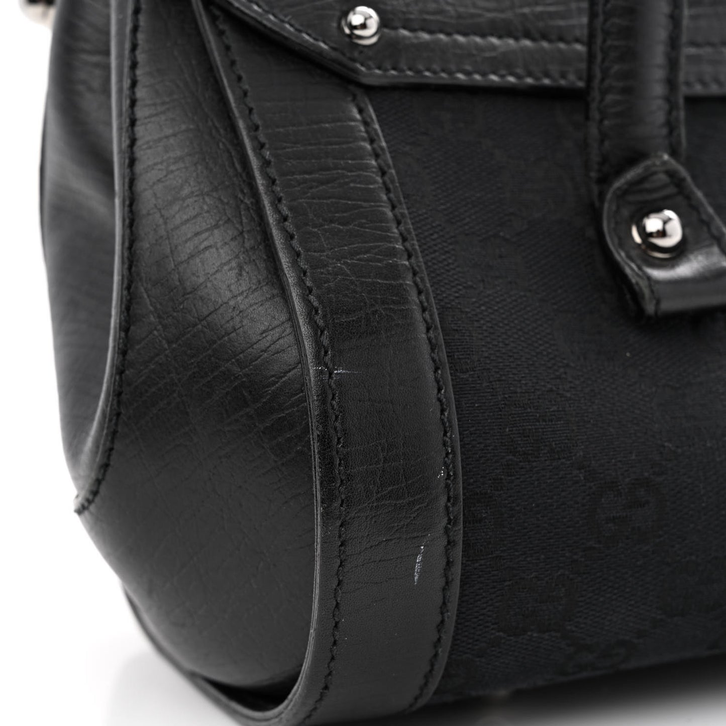 Monogram Bamboo Bullet Bag Black