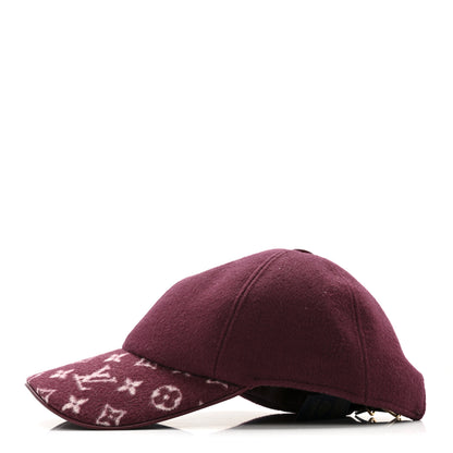 Louis Vuitton Wool Silk Monogram Endless Cap L Bordeaux 4 of 9