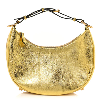 Fendi Rock Millenium Small Fendigraphy Hobo Gold 1 of 10