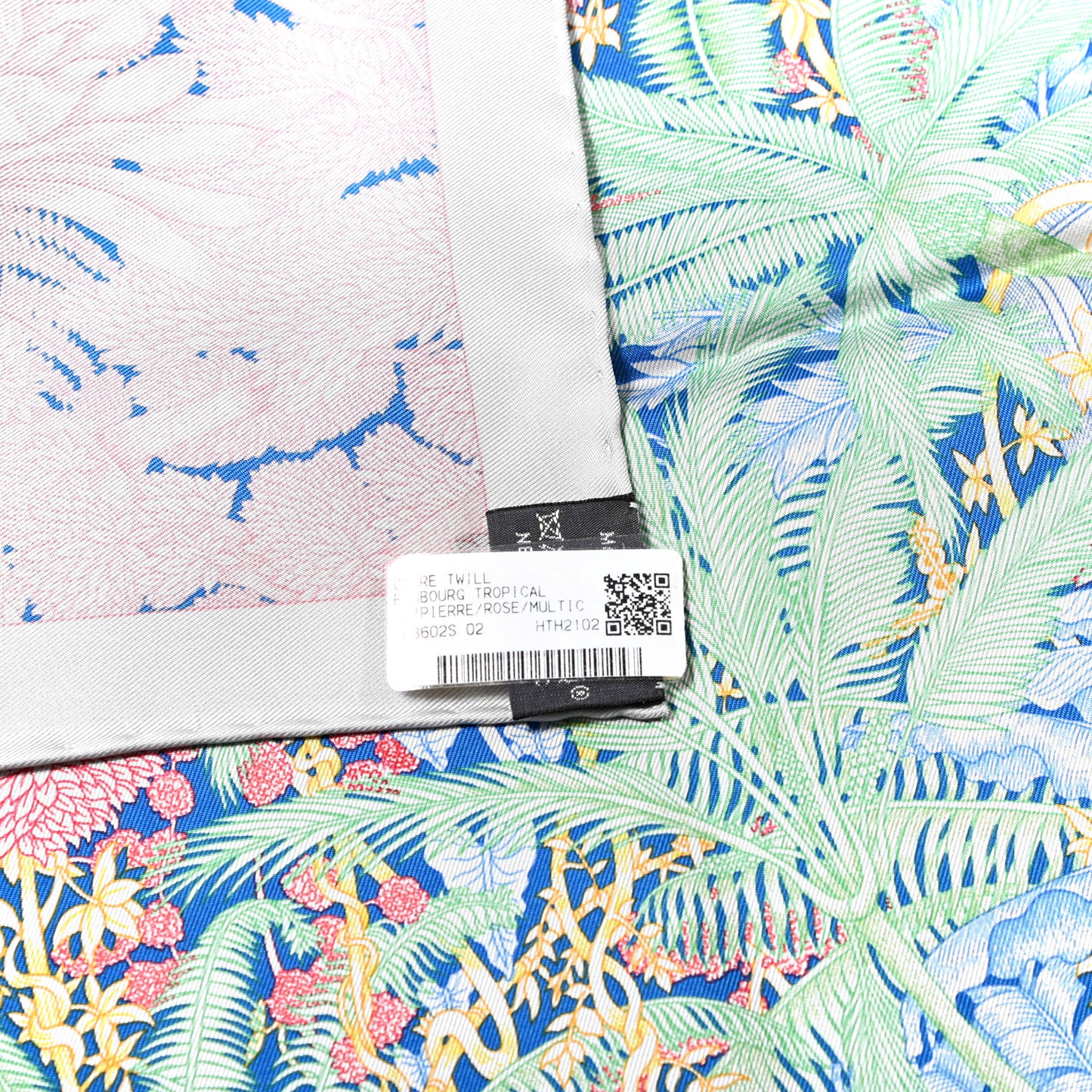 Silk Faubourg Tropical Scarf 90 Pierre Rose Multicolor