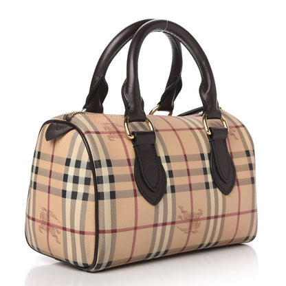 Burberry Haymarket Check Small Chester Bowling Bag Chocolate 3 of 10