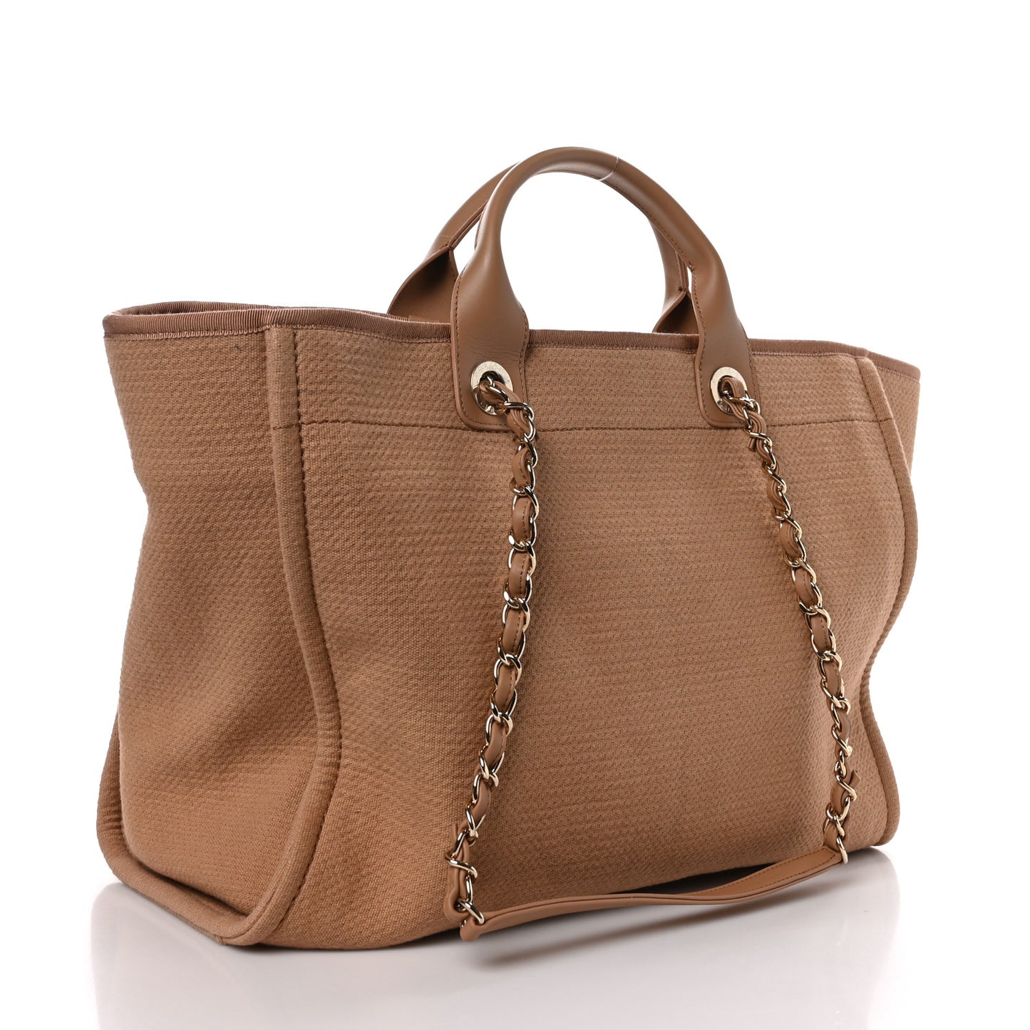 Mixed Fibers Medium Deauville Tote Camel
