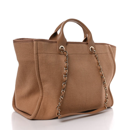 Chanel Mixed Fibers Medium Deauville Tote Camel 4 of 10