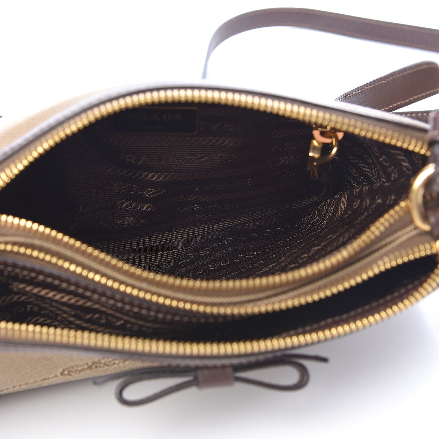 Jacquard Logo Crossbody Corda Bruciato