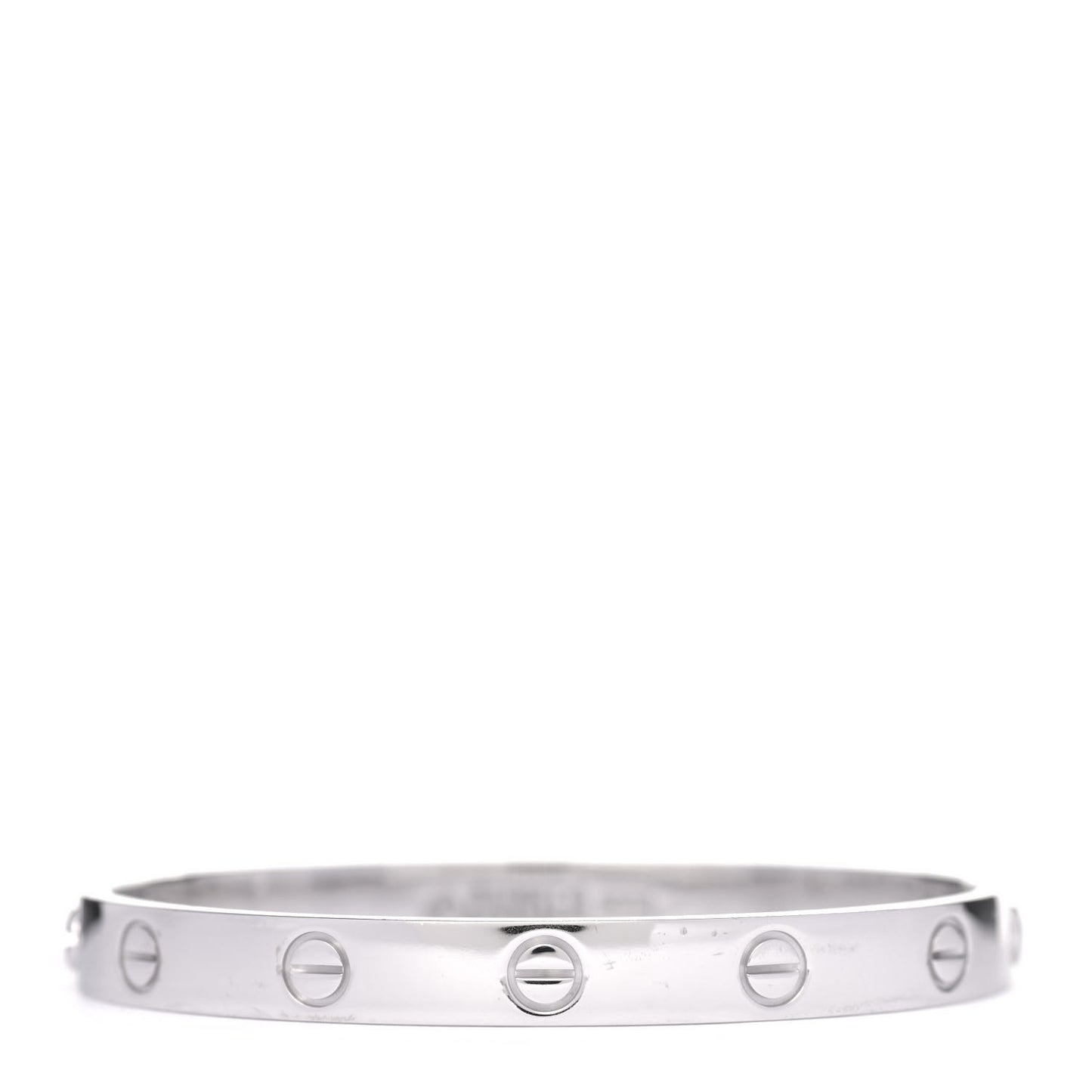 18K White Gold LOVE Bracelet 16