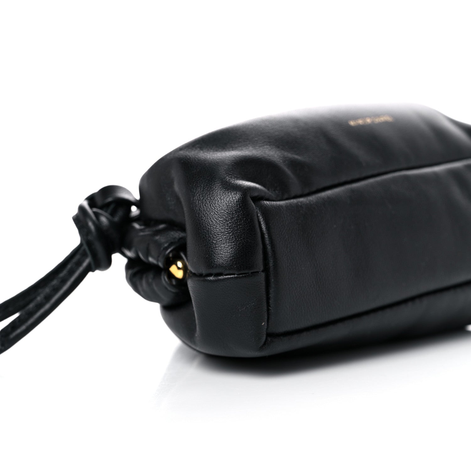 Mansur Gavriel Lambskin Mini Cloud Wristlet Black Flamma 7 of 9