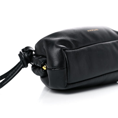 Mansur Gavriel Lambskin Mini Cloud Wristlet Black Flamma 7 of 9