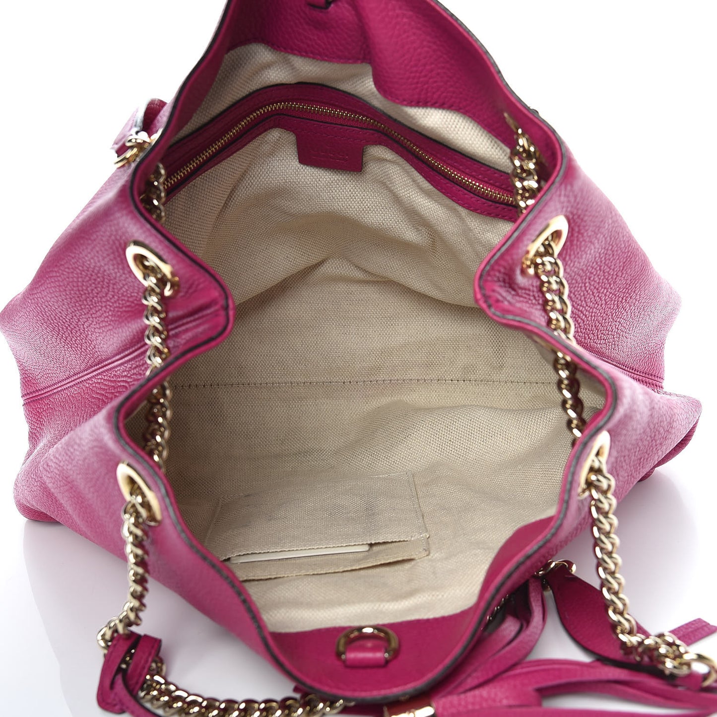 Cellarius Calfskin Medium Soho Chain Shoulder Bag Bright Bouganville