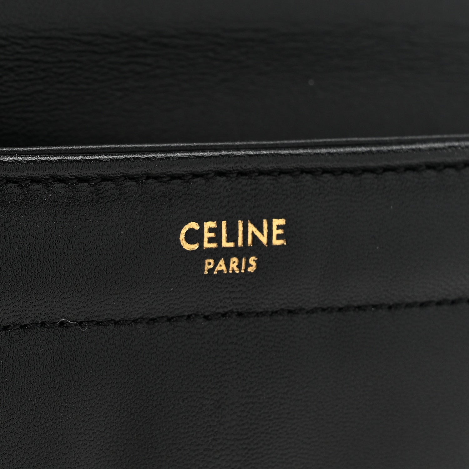 Celine Goatskin Matelasse Chain Shoulder Bag Black 6 of 11