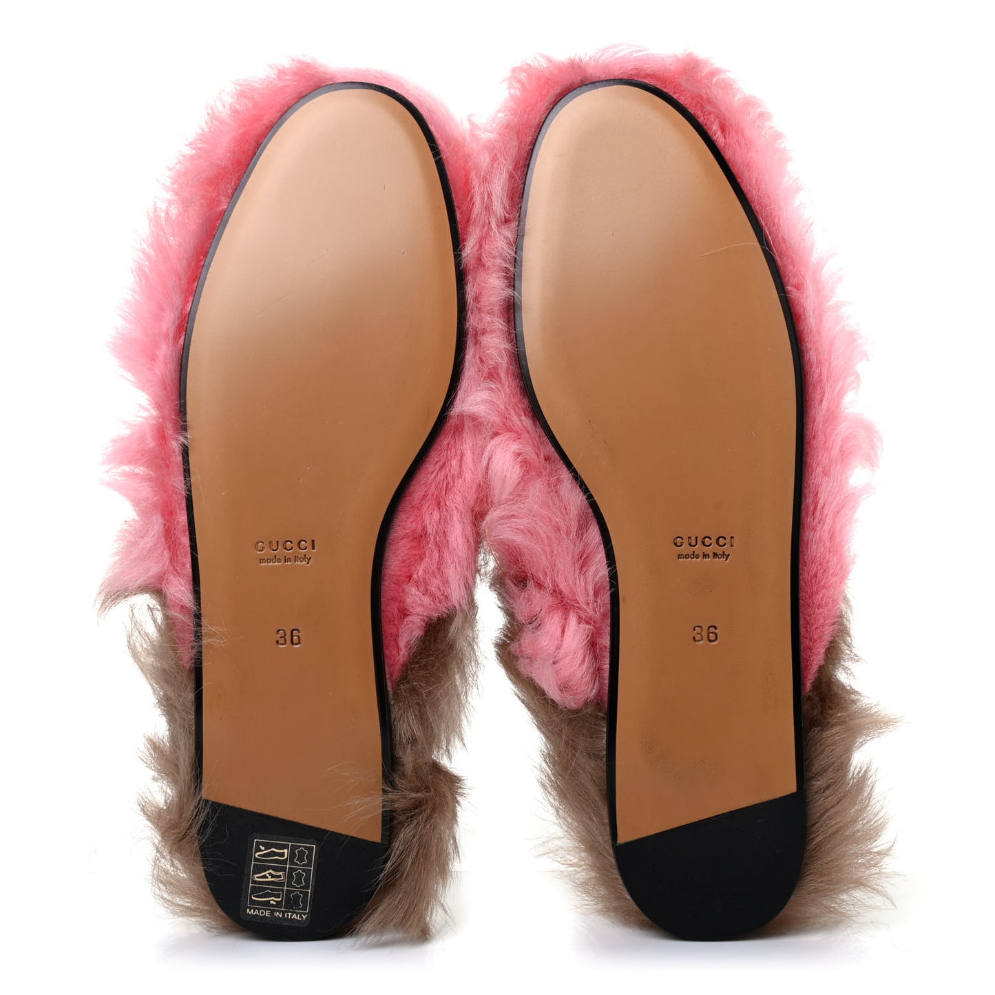 Merino Wool Womens Princetown Slippers 36 Pink