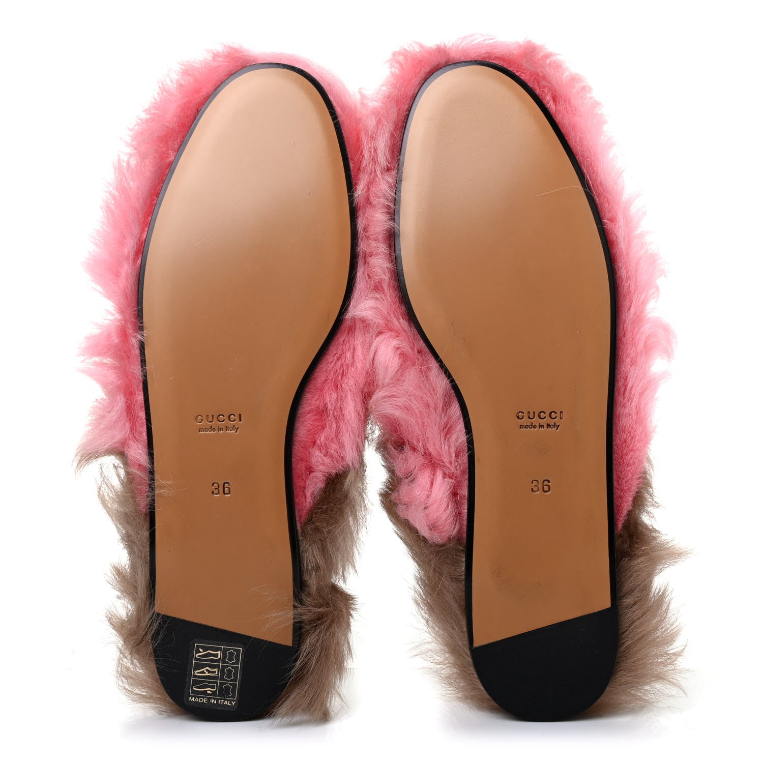 Gucci Merino Wool Womens Princetown Slippers 36 Pink 4 of 4
