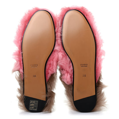 Gucci Merino Wool Womens Princetown Slippers 36 Pink 4 of 4
